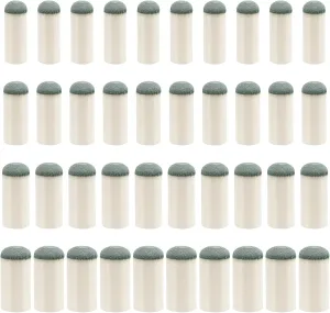 40pcs Slip On Pool Cue Tips, 4 Sizes Pool Stick Tips No Glue or Tool Required Billiard Cue Tips Replacement 9mm, 10mm, 12mm, 13mm Billiard Stick Tips for Snooker and Pool Cues