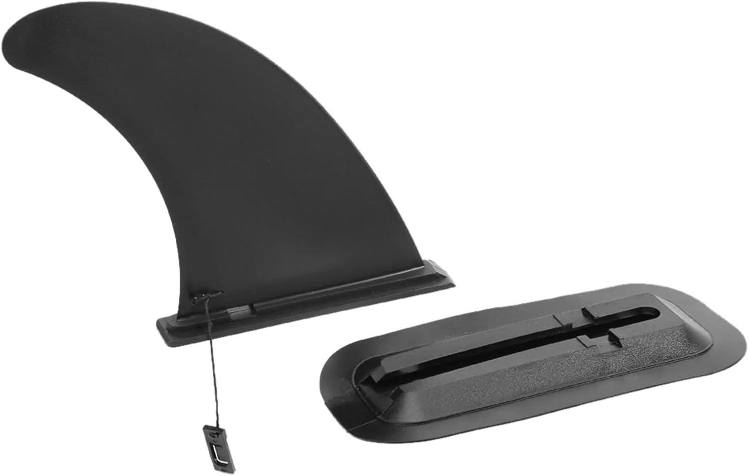 9" Surfboard Fin , Inflatable Surfboard , Surfing Watershed Fin , Detachable Pvc Center Fin With Base , Stand Up Paddle Board Surfboard Tail Rudder Set For longer Board , Surfboard , Paddleboard