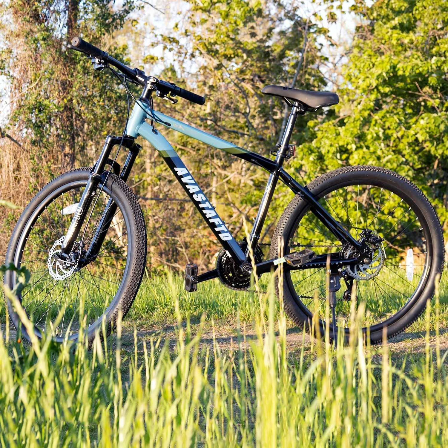 AVASTA Earth 26 27.5 inch Mountain Bike with 21-SpeedAluminum Frame, Dual Disc Brake, Comfortable Saddle,Multiple Colors