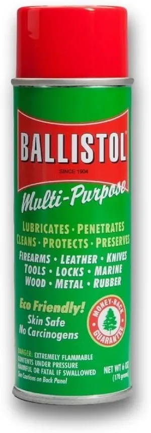 Ballistol Multi-Purpose Non-CFC Aerosol Can Lubricant Cleaner Protectant 6 oz