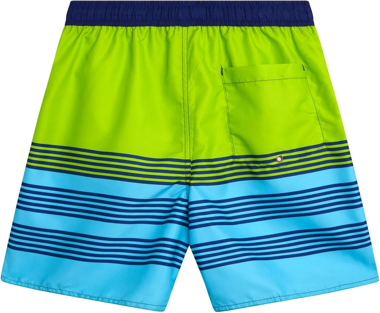 Boys Swim Trunks - Quick Dry Sun Protection Board Shorts with Breathable Mesh Lining and Drawstring Waist (Sizes: 8-18)