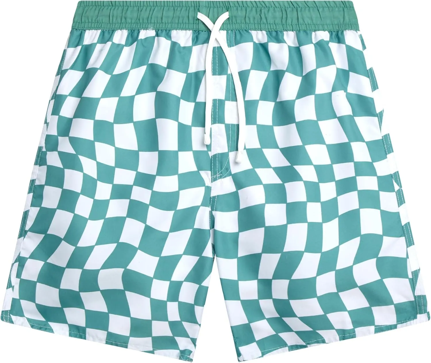 Boys Swim Trunks - Quick Dry Sun Protection Board Shorts with Breathable Mesh Lining and Drawstring Waist (Sizes: 8-18)