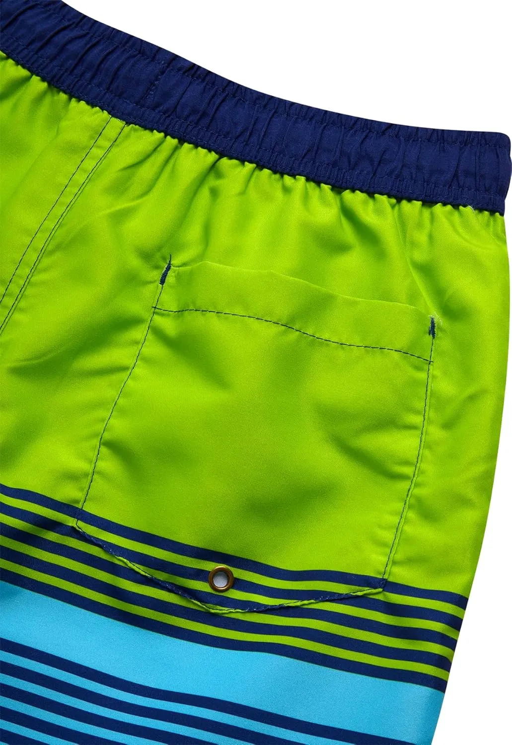 Boys Swim Trunks - Quick Dry Sun Protection Board Shorts with Breathable Mesh Lining and Drawstring Waist (Sizes: 8-18)