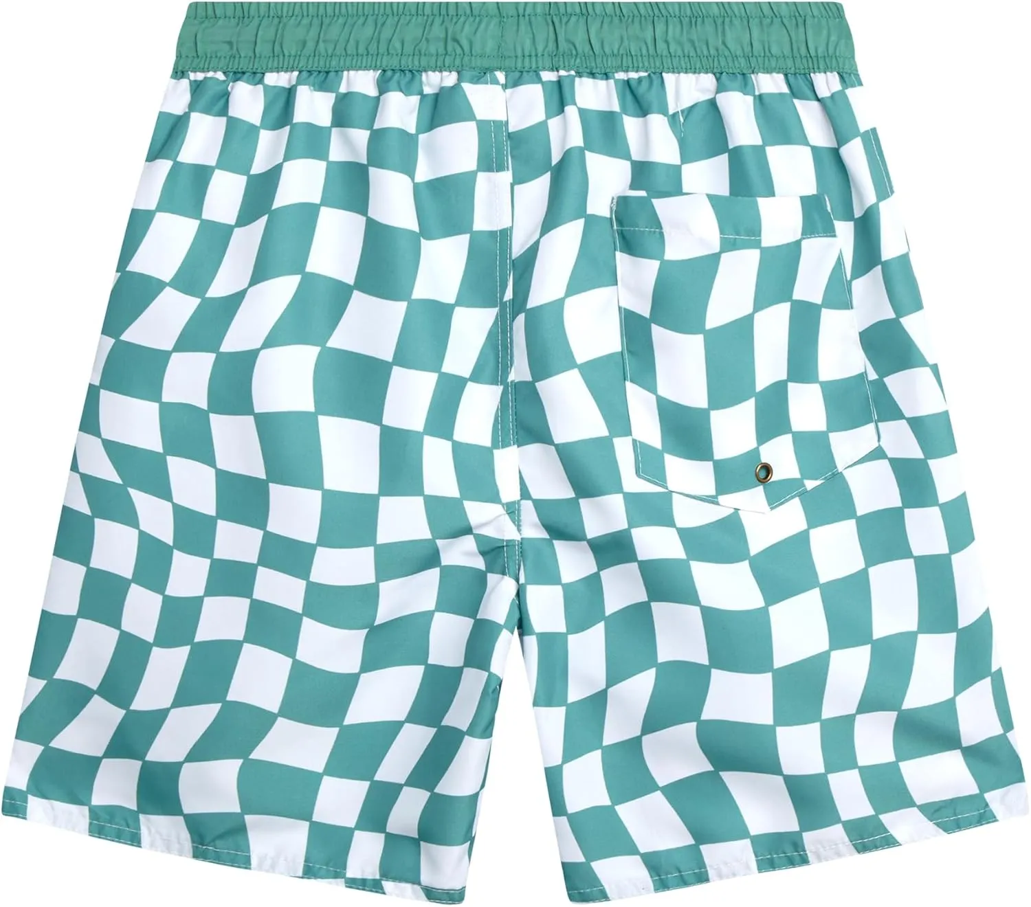 Boys Swim Trunks - Quick Dry Sun Protection Board Shorts with Breathable Mesh Lining and Drawstring Waist (Sizes: 8-18)