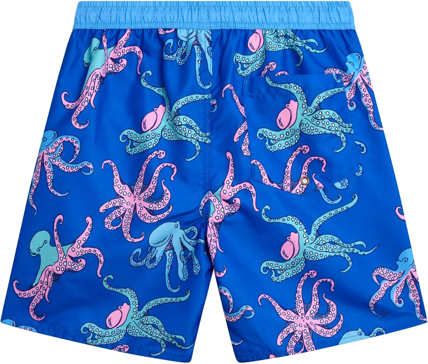 Boys Swim Trunks - Quick Dry Sun Protection Board Shorts with Breathable Mesh Lining and Drawstring Waist (Sizes: 8-18)