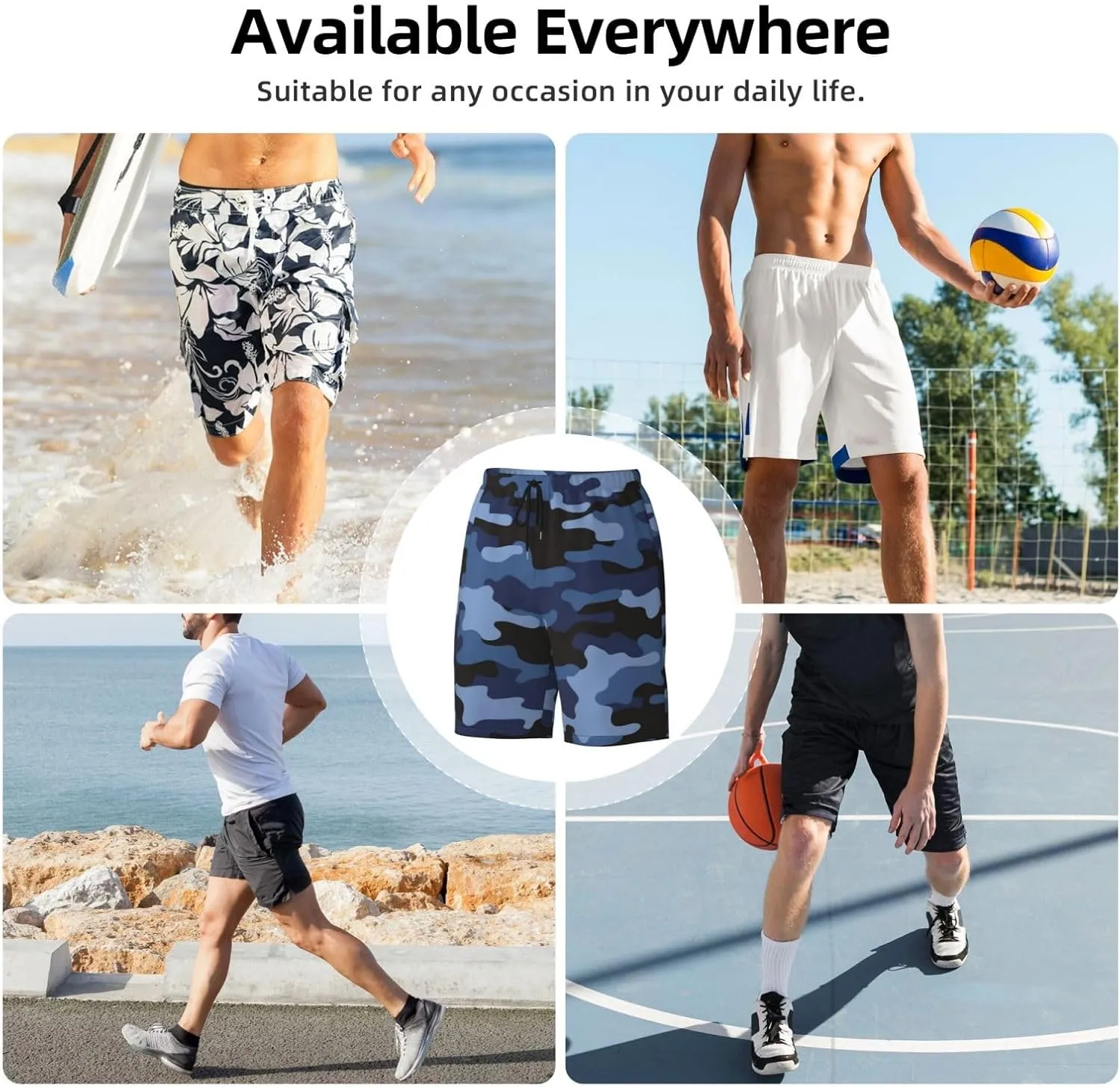 Game Mens Swim Trunks Quick Dry Swim Shorts with Mesh Lining Breathable Men's Beach Pants Swimwear Bathing Suits,