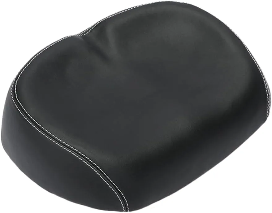 Garneck No Nose Bike Saddle Noseless Bike Seat Waterproof Bike Seat Comfortable Replacement Bike Saddle (Black)