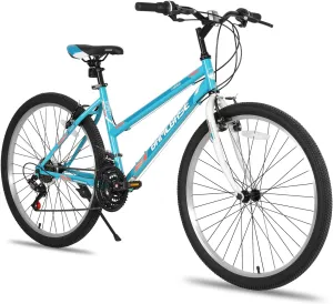 Hiland 24 inch Mountain Bike for Girls and Boys Age 7 , 21 Speeds High-Carbon Steel Bicycle for Kids, Child Bike for Exercise