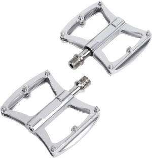HOJWJNIGU Road/Mountain Bike Pedals 3 Bearings Bicycle Pedals Lightweight Aluminum Alloy with Anti-Skid Nails 9/16