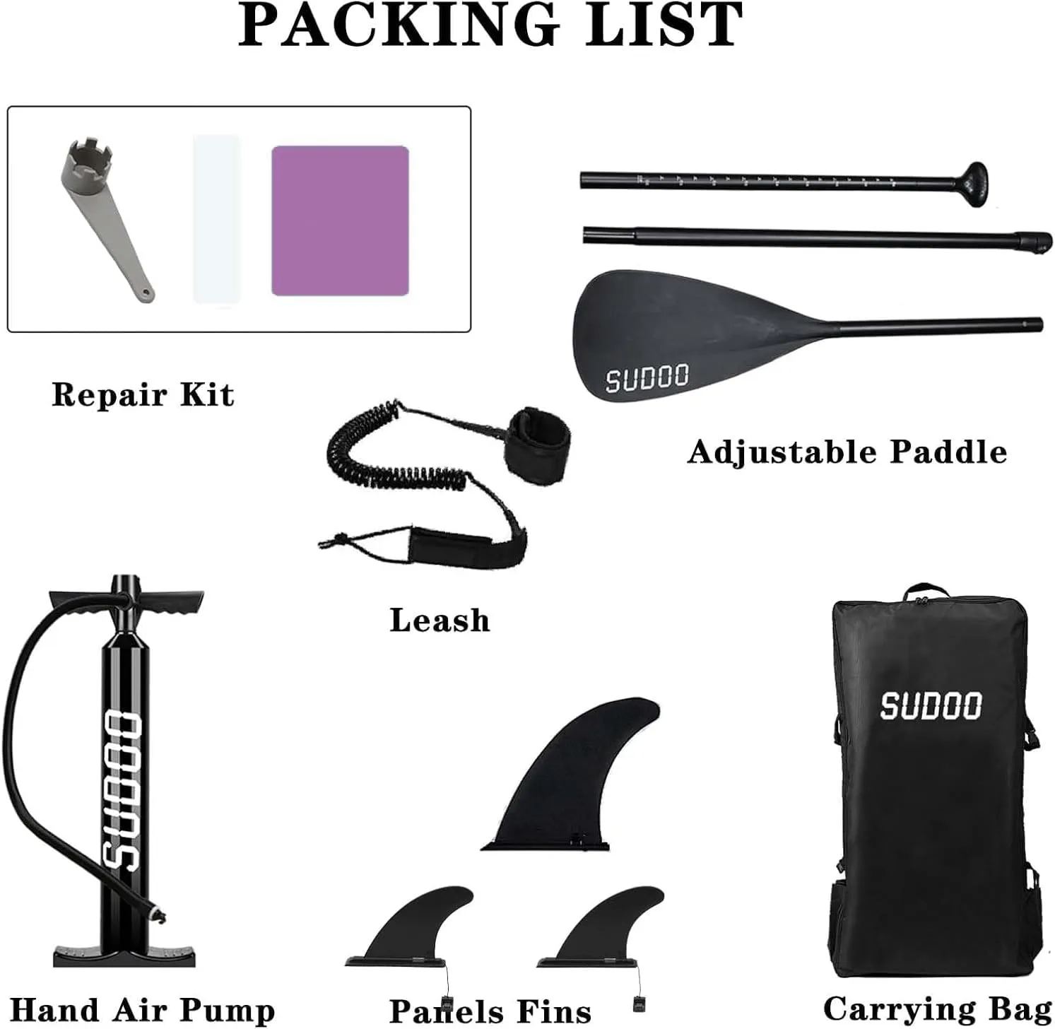 Inflatable Stand Up Paddle Board 106x33- Ultra-Light SUP with Backpack, Pump, Paddle, Coil Leash, 3 Fins, Repair Kit, Stable Design, Non-Slip EVA Deck for Adults & Youth