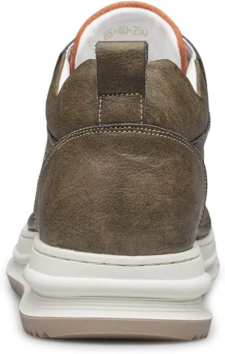 Men's Elevator Shoes Classic Casual Dress Increasing Height Oxford Shoes Casual Ankle Boots Outdoor Walking Shoes Slip On Sneakers