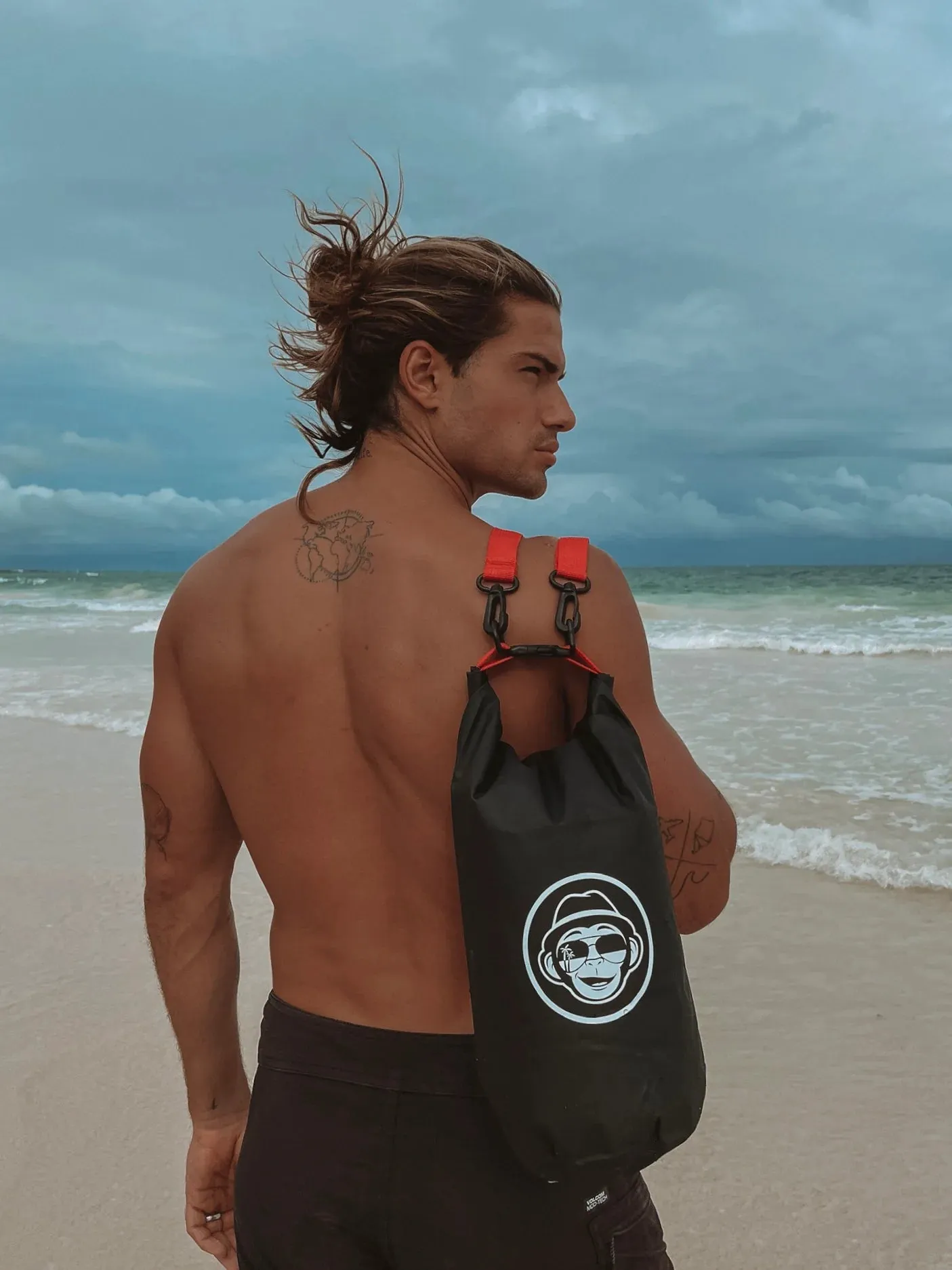 MINI DRYBAG BY GUDO - Black/Fire Red