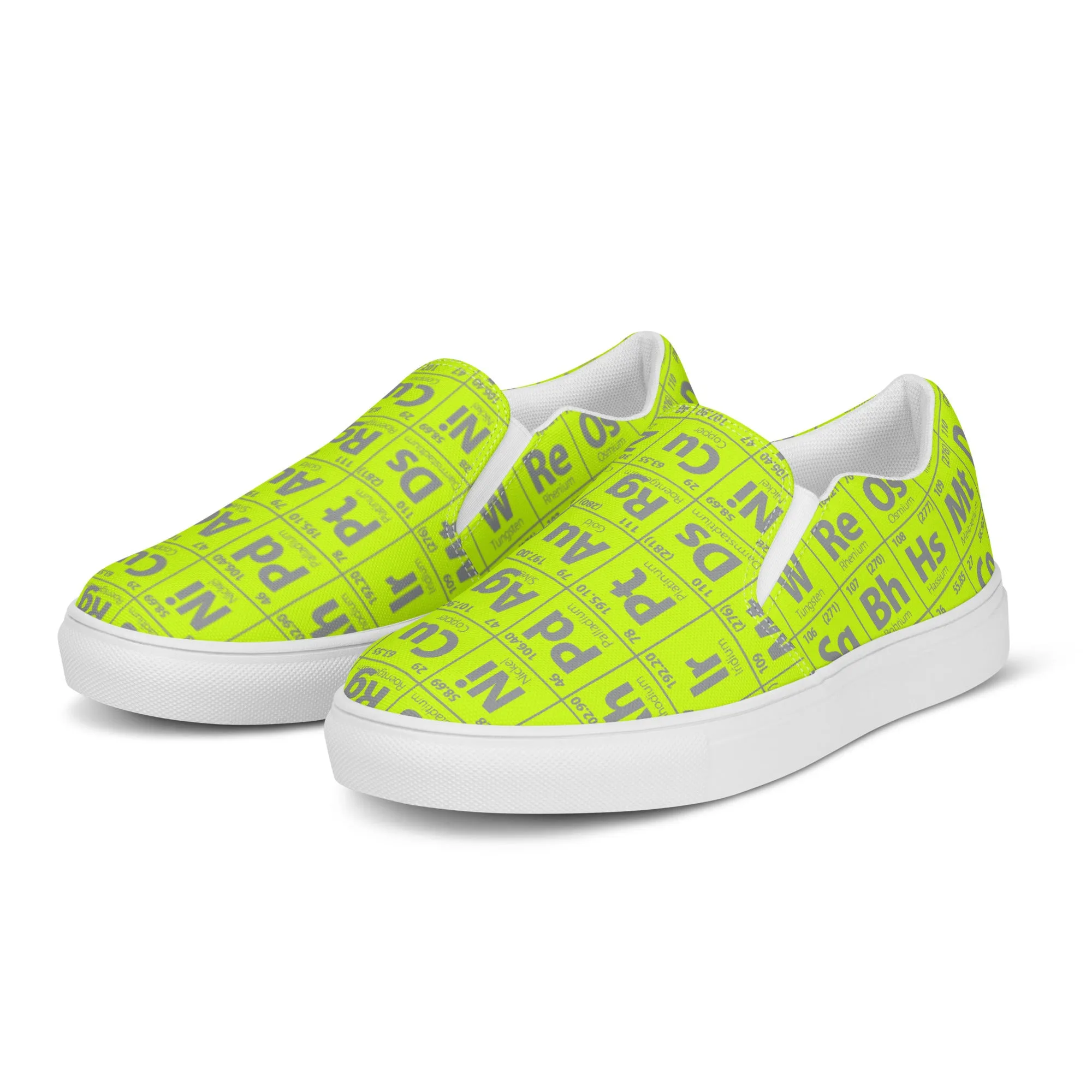 Periodic Table of Elements Women’s slip-on canvas shoes