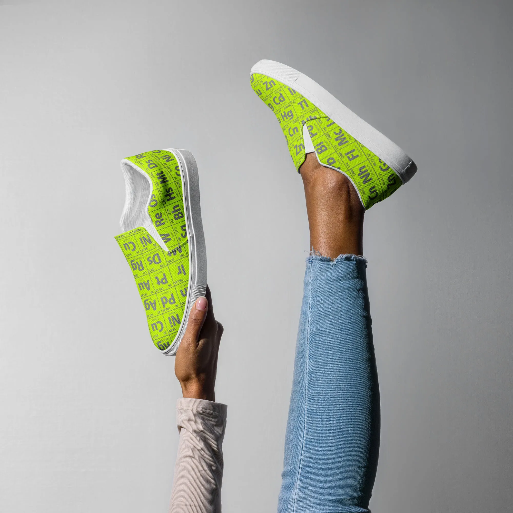 Periodic Table of Elements Women’s slip-on canvas shoes
