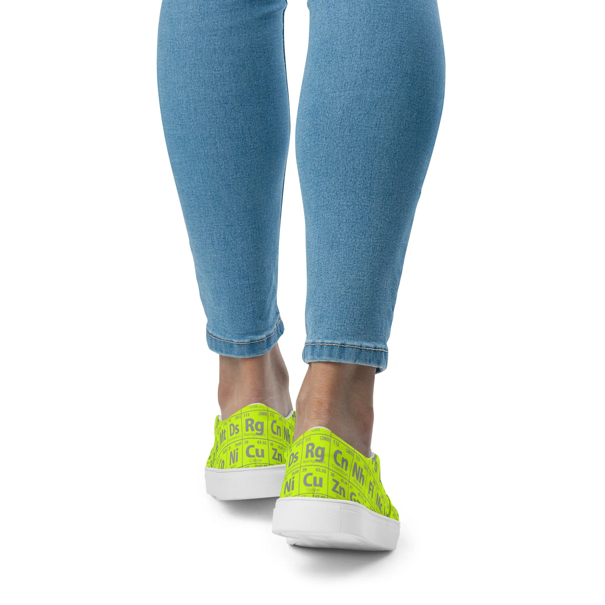 Periodic Table of Elements Women’s slip-on canvas shoes