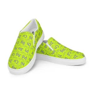 Periodic Table of Elements Women’s slip-on canvas shoes