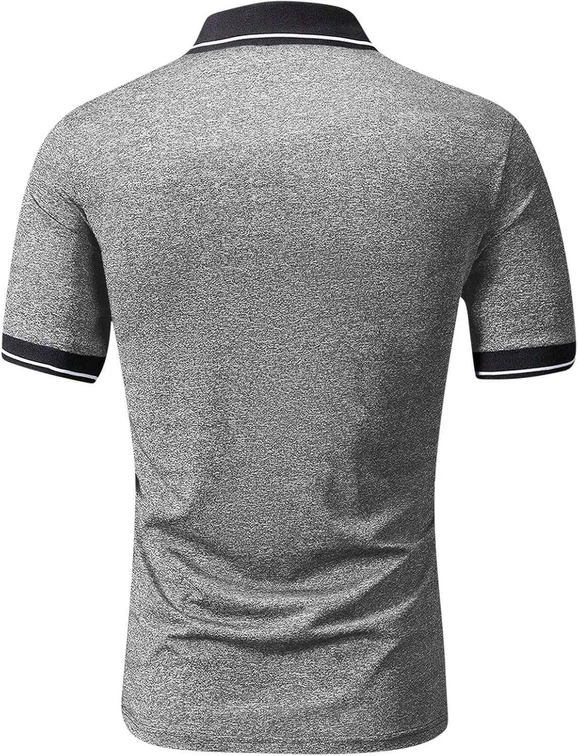 Sinzelimin Men's Polos Shirts Summer Short Sleeves Button up Lapel Short Sleeves Athletic Shirt & Tees Running Sport T-Shirts