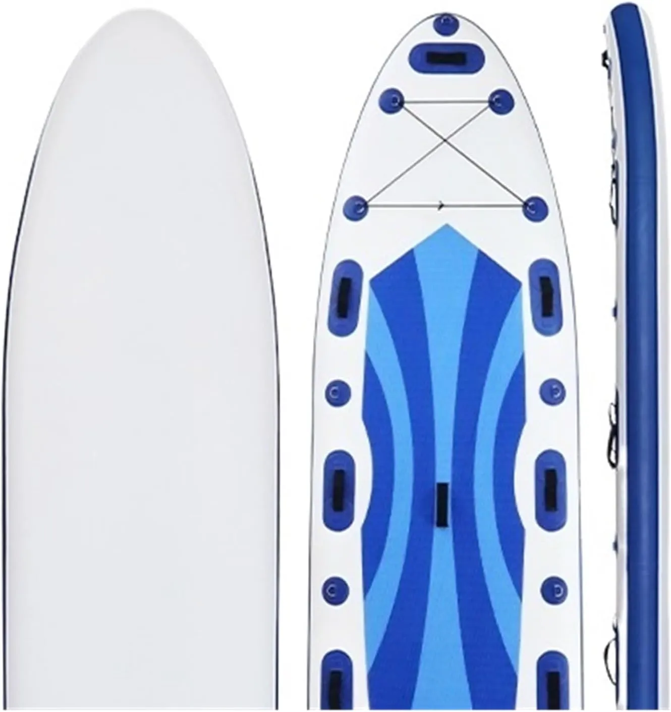Surfboard Inflatable Sup Paddle Board White Water Touring Racing Paddleboard Sea Surfing Sub Surfboard Professional Paddling Outdoor Recreation (390fishing)