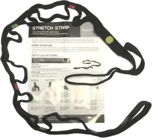 Therapists Choice Stretch Strap with Loops to Increase Flexibility, Dynamic Stretching Tool for Athletes Including Dancers, Cheerleaders, Gymnasts, Runners, Pilates and Yoga Elastic Stretch Band