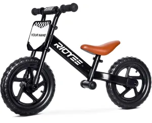 Toddler Balance Bike 2 Year Old, Kids Balance Bike for 2 to 5 Year with Tool-Free Adjustment, Limited Steering, Footrest, Custom Name Plate with Stickers, Gift Bike for 2-3 Boys