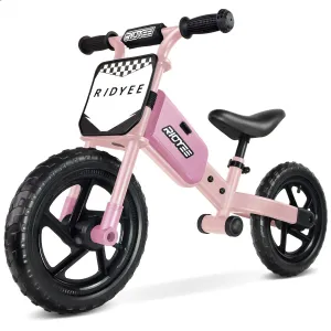 Toddler Balance Bike 2 Year Old, Kids Balance Bike for 2 to 5 Year with Tool-Free Adjustment, Limited Steering, Footrest, Custom Name Plate with Stickers, Gift Bike for 2-3 Boys