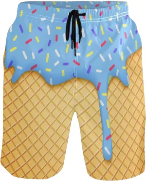 Wamika Men's Beach Shorts Swim Trunks Quick Dry Men Casual Board Shorts with Pockets M-XXL